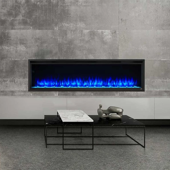 SimpliFire Allusion Platinum 72 Linear Electric Fireplace - SF-ALLP72-BK