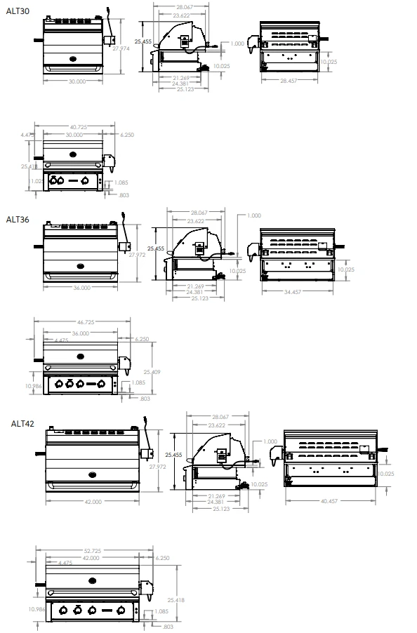 Summerset Alturi Grill U-Tube Series 42 Inch Built-In Gas Grill - ALT42T-NG - Image 5