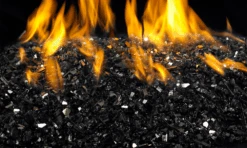 RealFyre 24 Inch See-Thru Vented Outdoor Glass Burner With Electornic Valve - G45-2-GL-24-02-SS