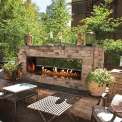 Empire Carol Rose Coastal Linear 48 See-Through Vent Free Outdoor Gas Fireplace - OLL48SP