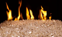 RealFyre 18 Inch See-Thru Vented Outdoor Glass Burner With Electornic Valve - G45-2-GL-18-02-SS