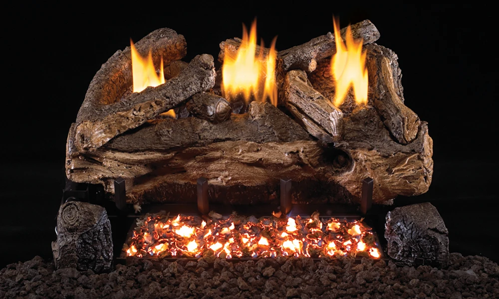 RealFyre G18 Series 24 Inch See-Thru Vent-Free Gas Log Set - G18-2-24-15 - Image 6