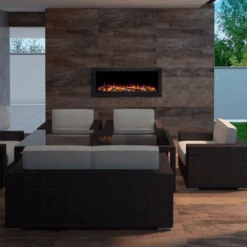SimpliFire Forum 43 Inch Outdoor Electric Fireplace - SF-OD43