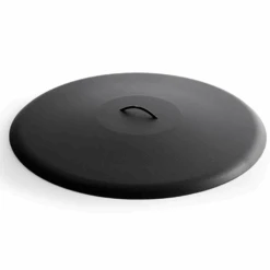 HPC 36 Inch Round Black Short Aluminum Weather Cover - FPHC-36BL