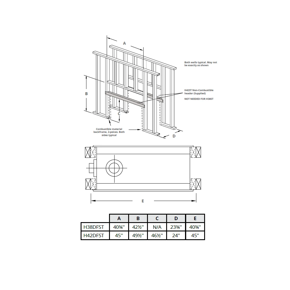 Montigo Divine Multi-Sided 42 See-Thru Direct-Vent Gas Fireplace - H42F - Image 3