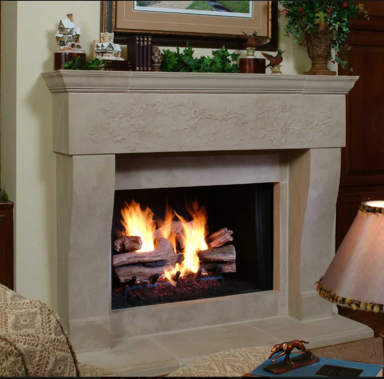 Hargrove 30 Inch Stacked Large Vented Log Set Hi Cap Millivolt - 30SNDS2B8