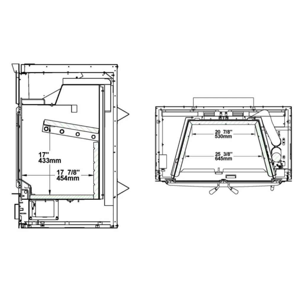 Osburn Horizon Wood Burning Fireplace - OB04010 - Image 4