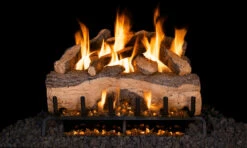 RealFyre 33 Inch G31 3-Tiered Burner Vented Gas Log Set With Electronic Valve - G31-33-02