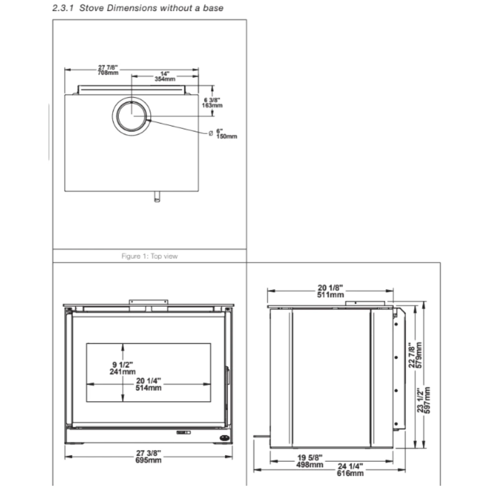 Osburn Insipire 2000 Wood Stove - OB02042 - Image 3