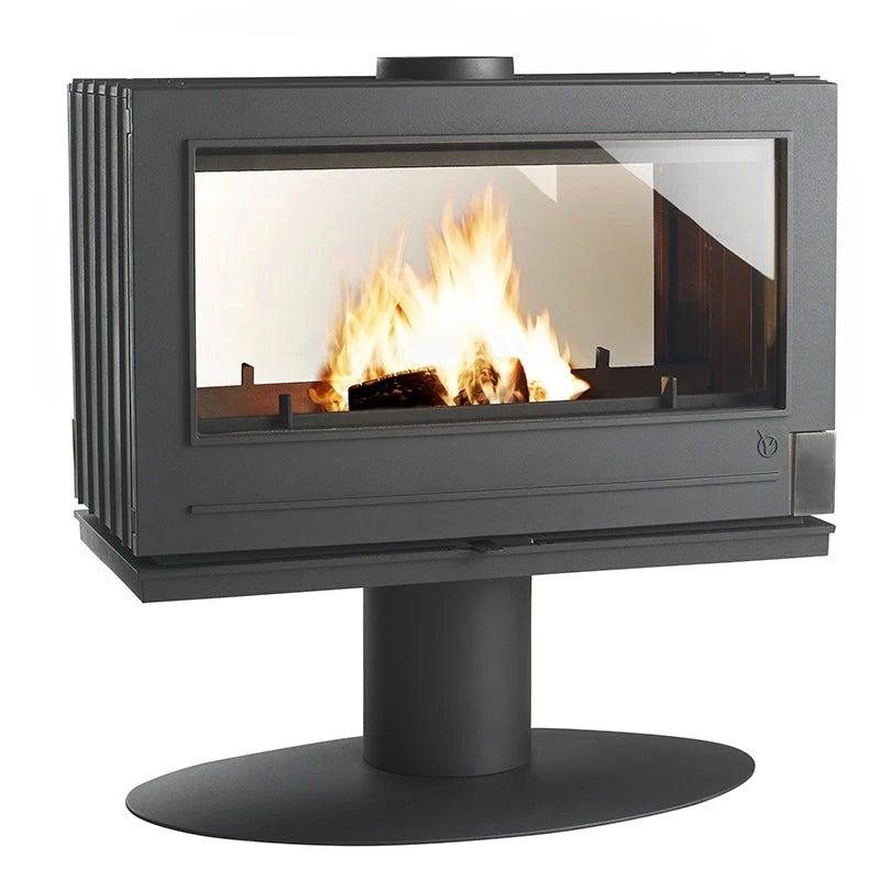 Invicta Nelson 35.75 Inch See-through Freestanding Wood Burning Stove - 6129-44 - Image 2