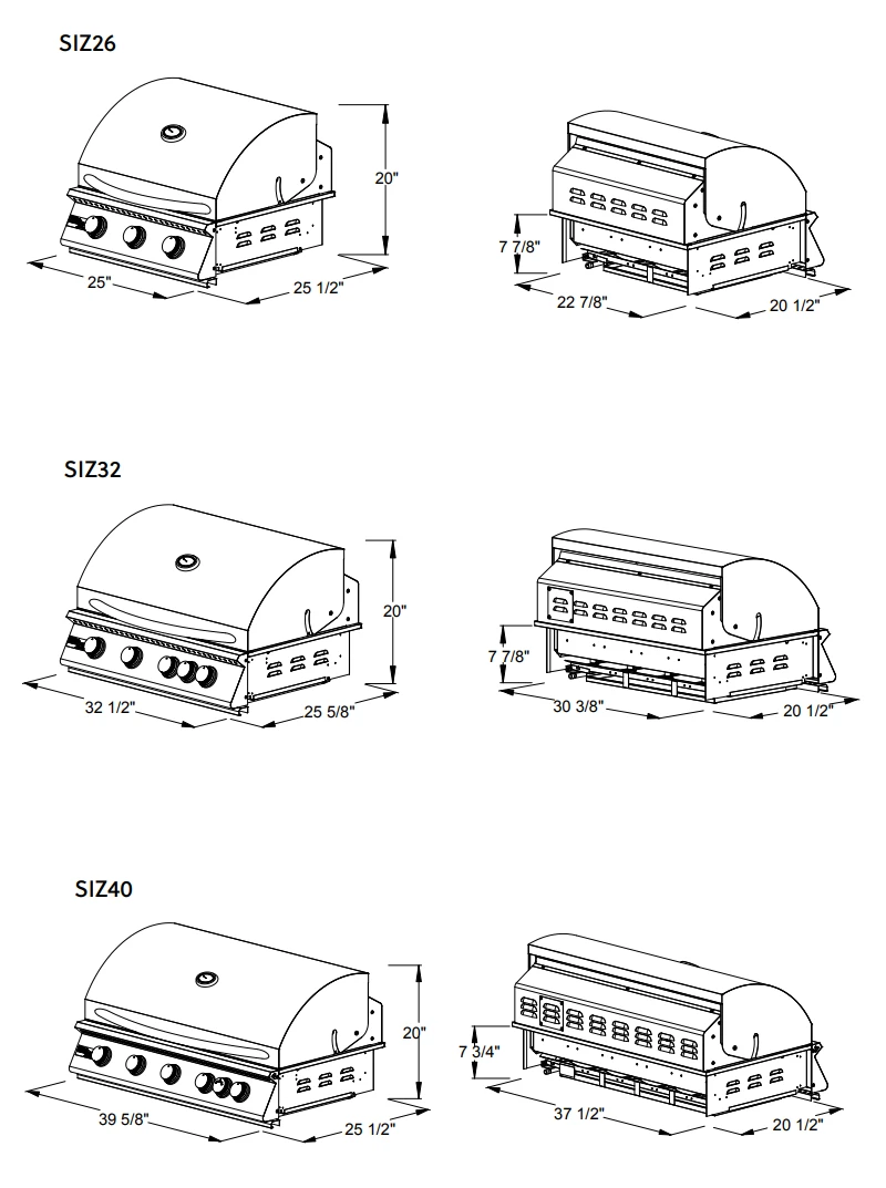 Summerset Sizzler Series 40 Inch Built-In Gas Grill - SIZ40-NG - Image 6