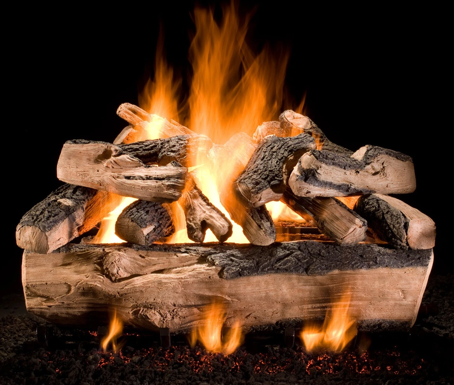 Hargrove 30 Inch Stacked Large Vented Log Set Hi Cap Millivolt - 30SNDS2B8 - Image 6