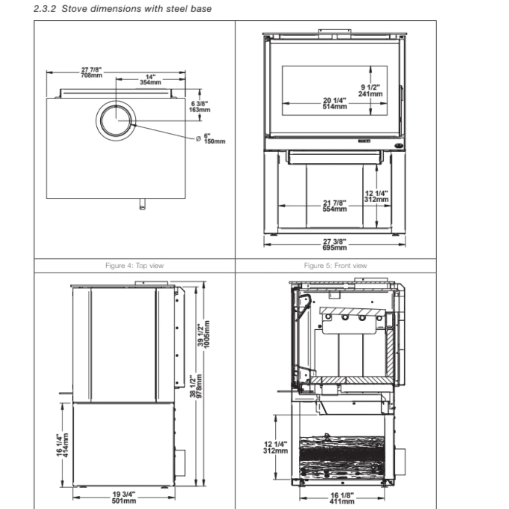Osburn Insipire 2000 Wood Stove - OB02042 - Image 2