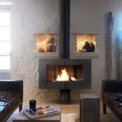 Invicta Symphonia 40.75 Inch Freestanding Wood Burning Stove - 6115-44