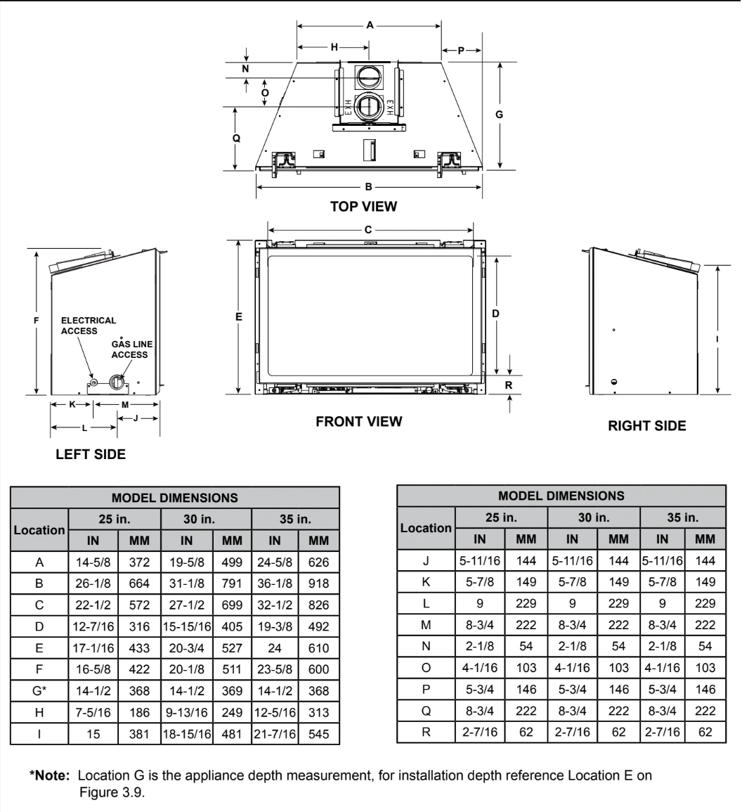 Majestic Trilliant Direct Vent Gas Insert - TRILLIANT35IN - Image 3