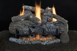 Hargrove 30 Inch Yukon Char Vent Free Gas Log Set With Burner -ETYC30