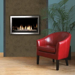 Kingsman ZCV 36 Linear Clean-Face Direct-Vent Gas Fireplace - ZCVRB3622